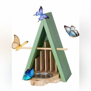 Wooden Butterfly Feeder Garden Decoration, Butterfly Habitat,Butterfly House